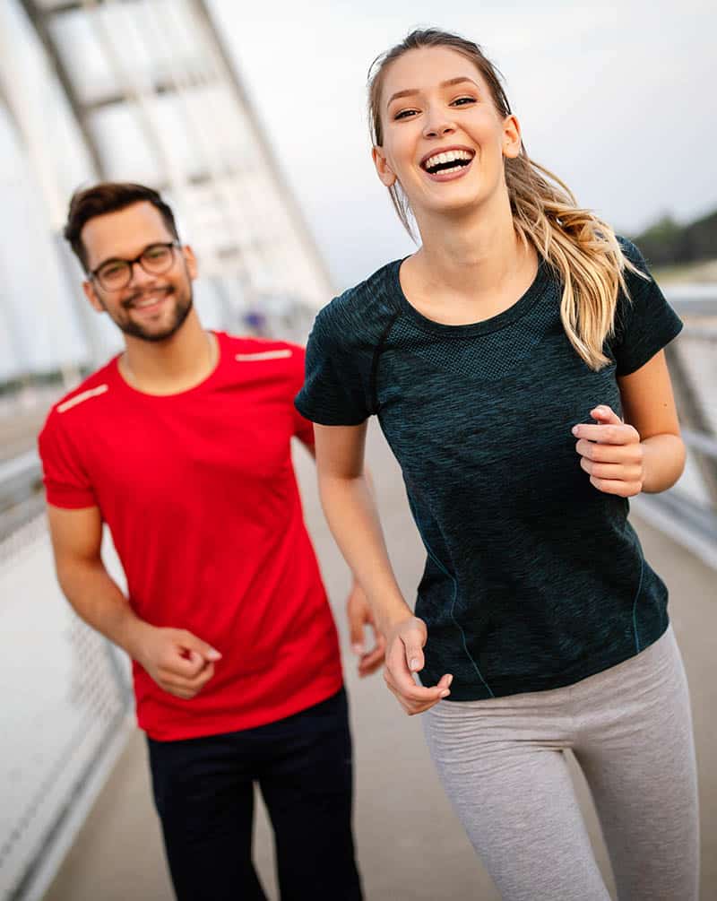 Couple Running