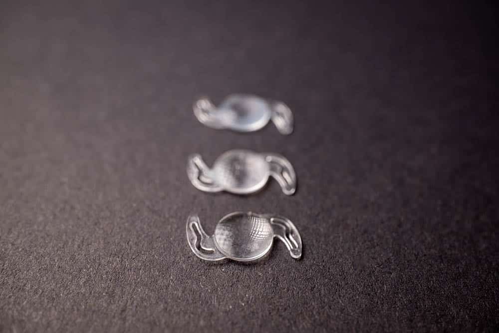 Closeup of an IOL