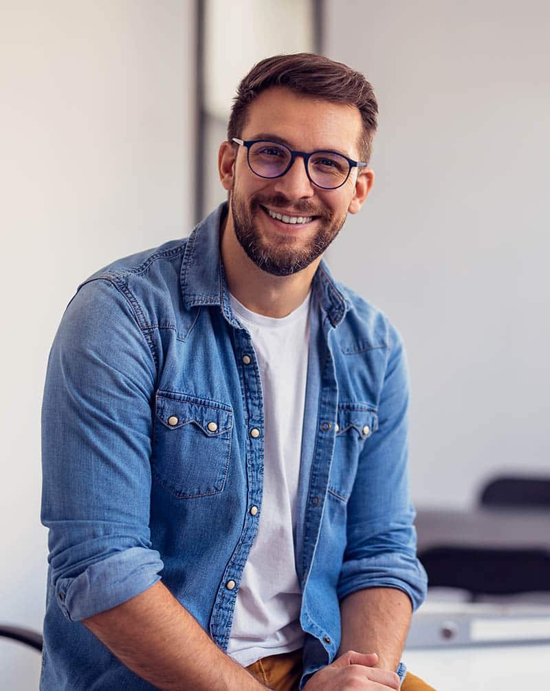 Man smiling
